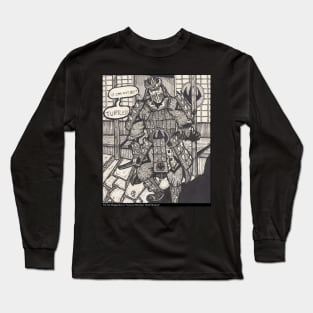 Samurai Shredder "Shell Shocked" B&W Long Sleeve T-Shirt